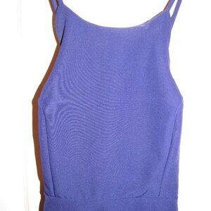 Lulus Size S Scalloped Edged Criss Cross Back, Zipper Closure Party Dress